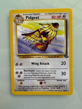Pidgeot Pokemon Card Vintage